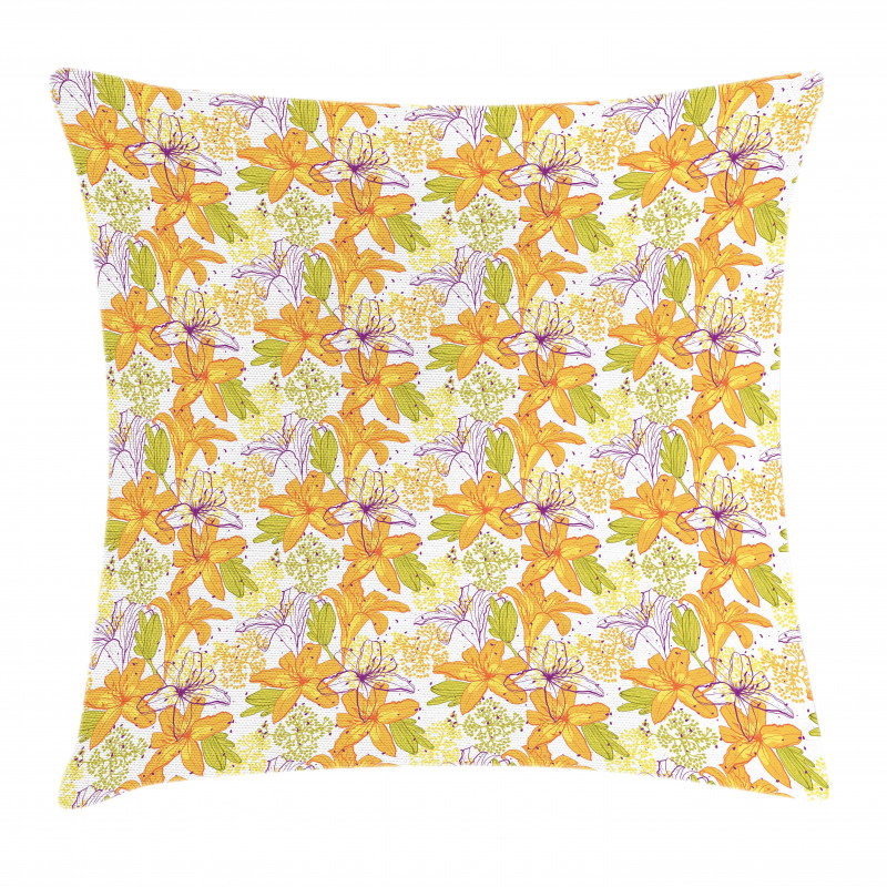 Lily Petals Exotic Bloom Pillow Cover
