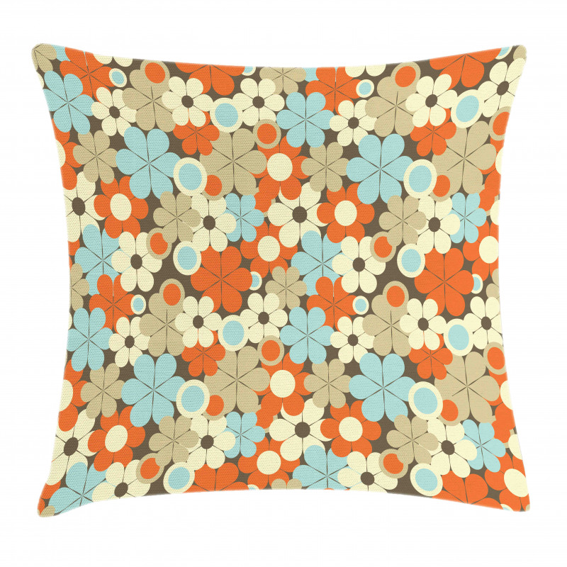 Retro Simple Flowers Pillow Cover