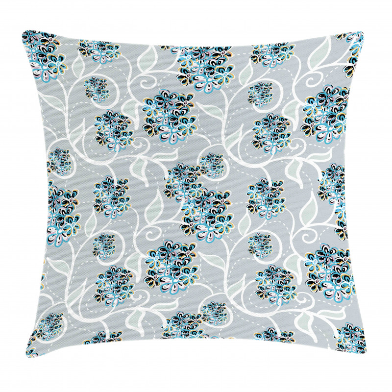 Swirls Daisy Bouquet Pillow Cover