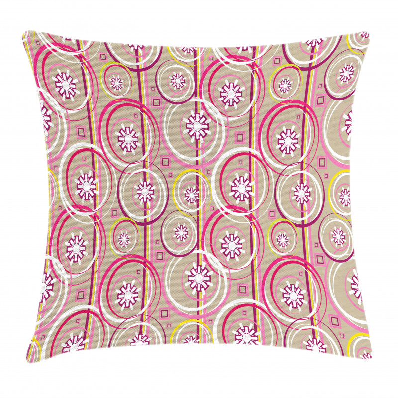 Modern Retro Mix Sketch Pillow Cover