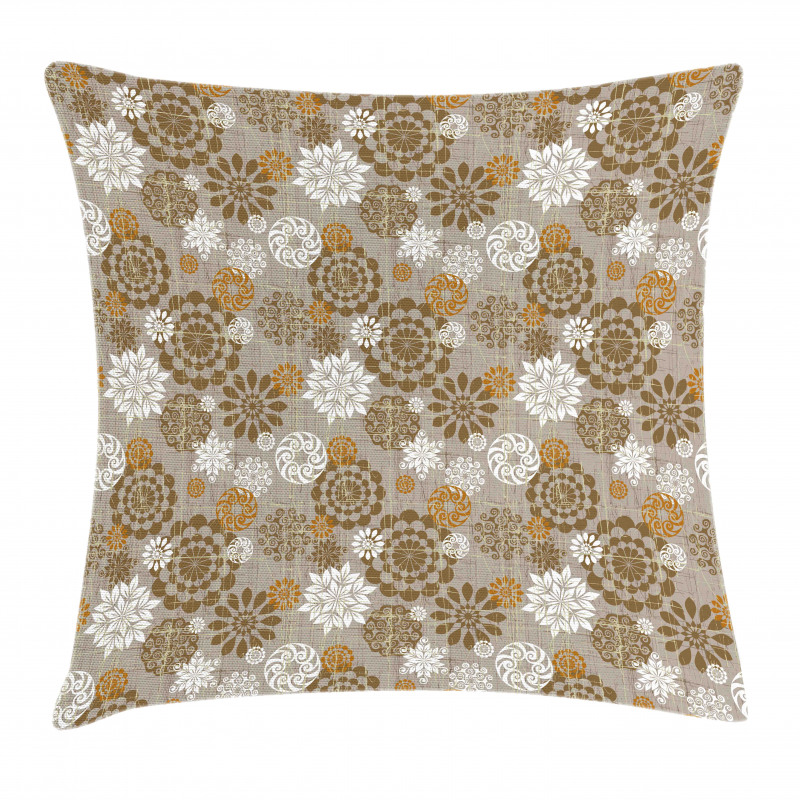 Ornament Flower Colorful Pillow Cover