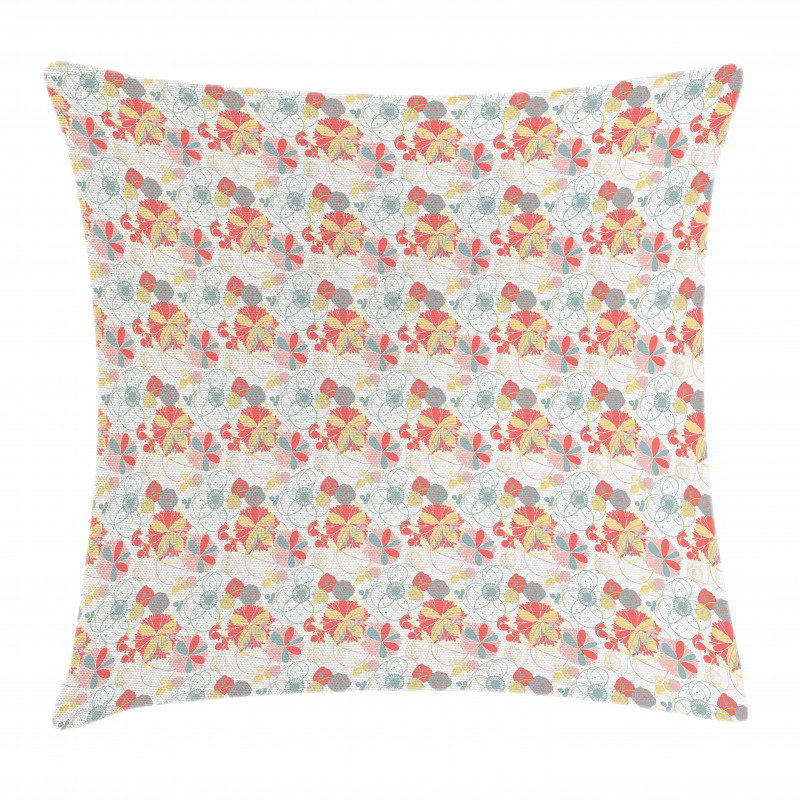 Retro Warm Colored Fall Pillow Cover