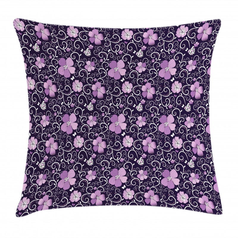 Flower Patterned Design Pillow Cover