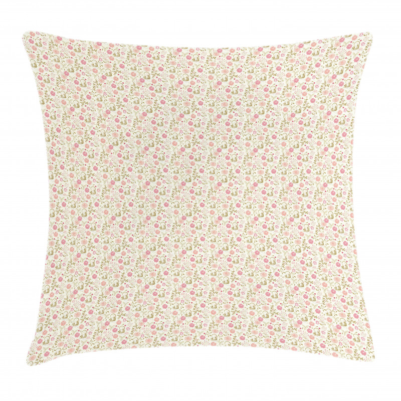 Soft Summer Foliage Pillow Cover