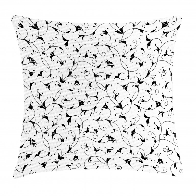Oriental Leaf Designs Pillow Cover