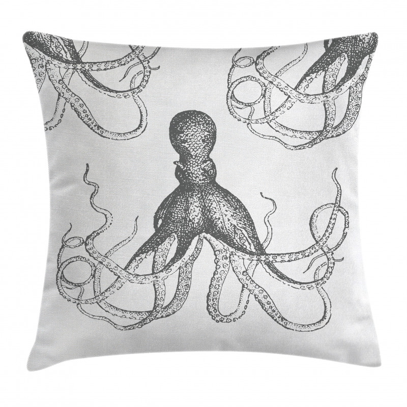 Animal Tentacles Marine Pillow Cover