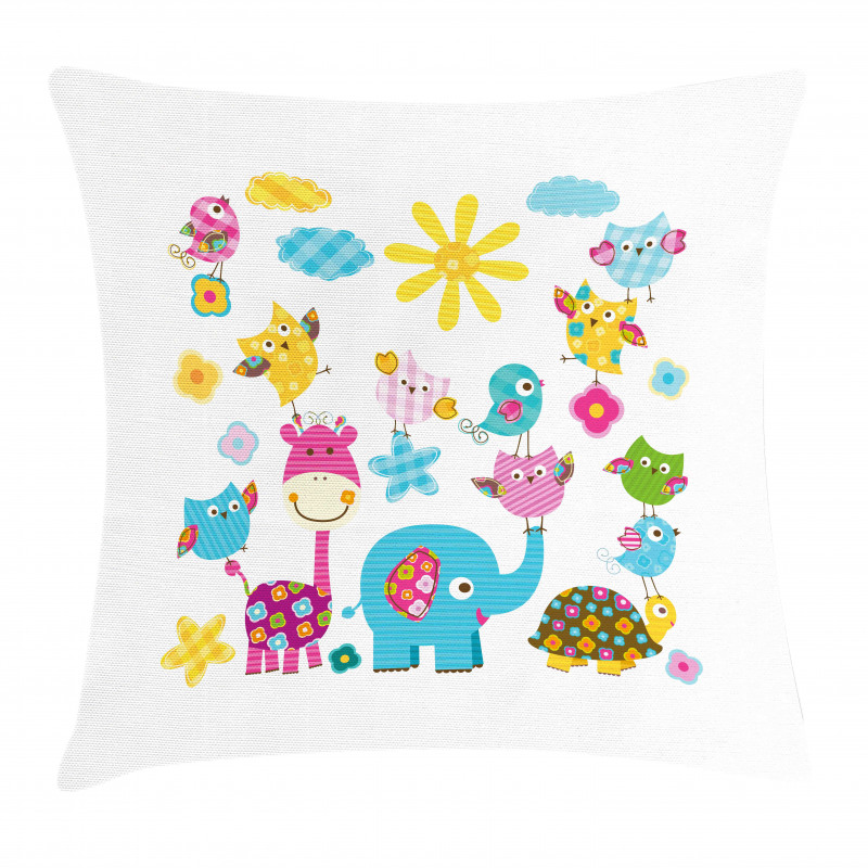 Dancing Characters Pillow Cover