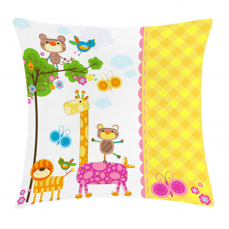 Butterflies Tree Blooms Pillow Cover