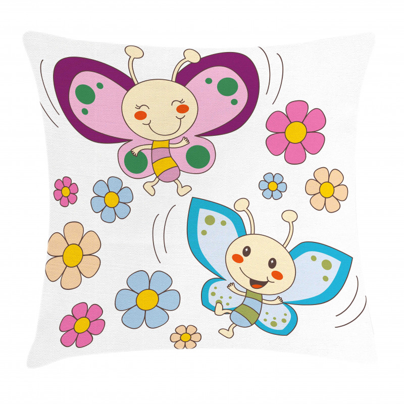 Baby Butterfly Couple Pillow Cover