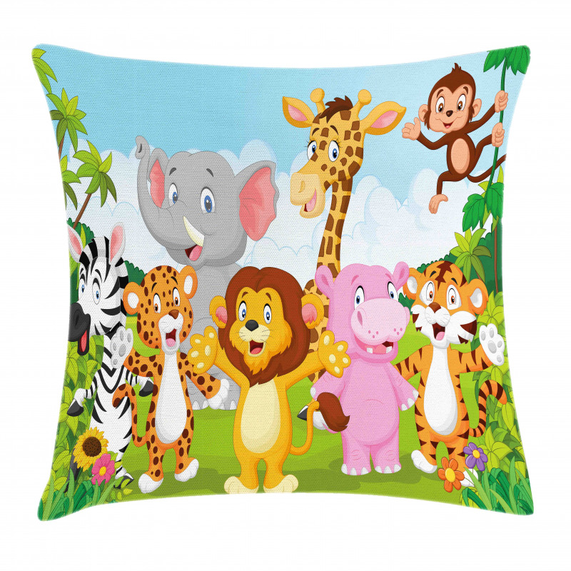 Comic Savannah Pillow Cover