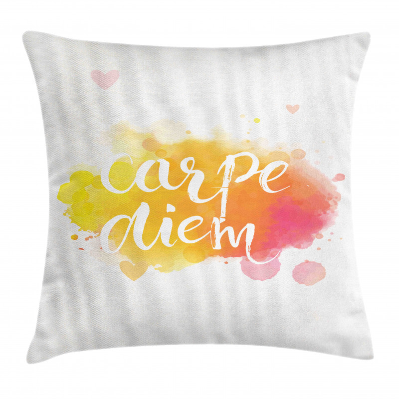 Carpe Diem Art Pillow Cover