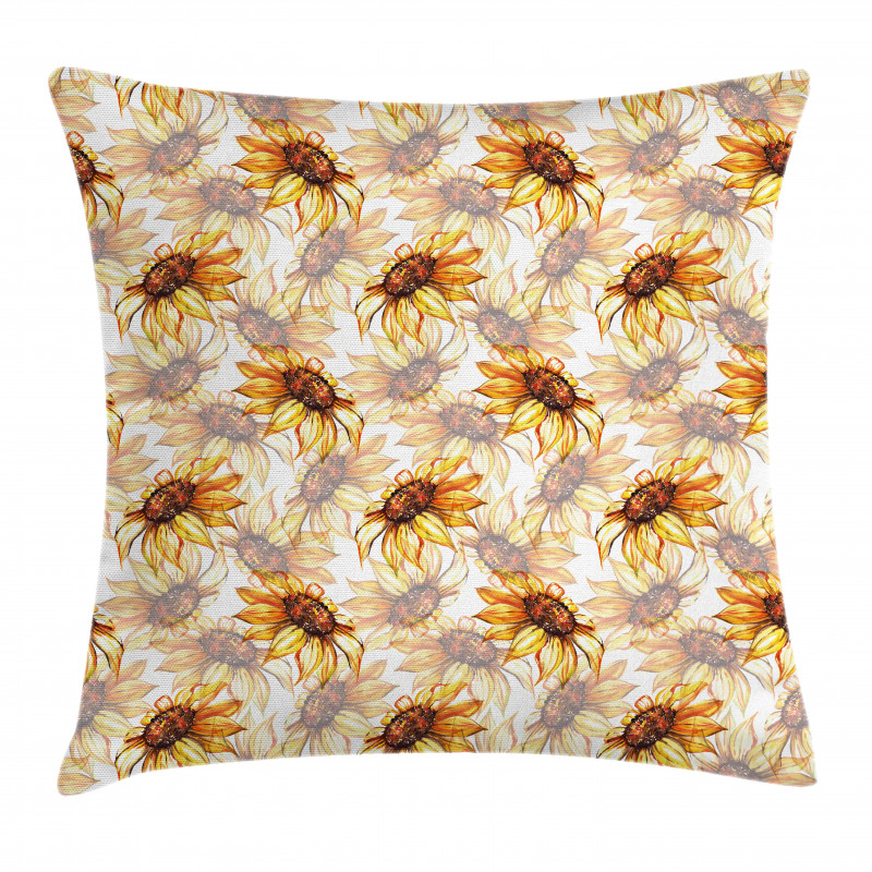 Sunflower Blossom Pillow Cover
