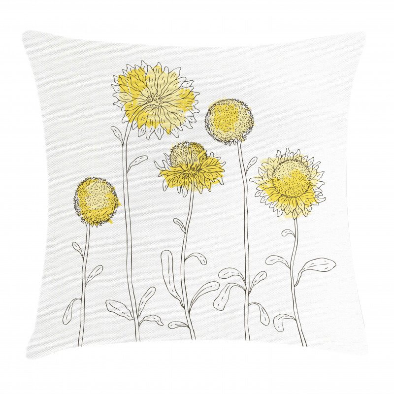 Hand Drawn Botany Pillow Cover