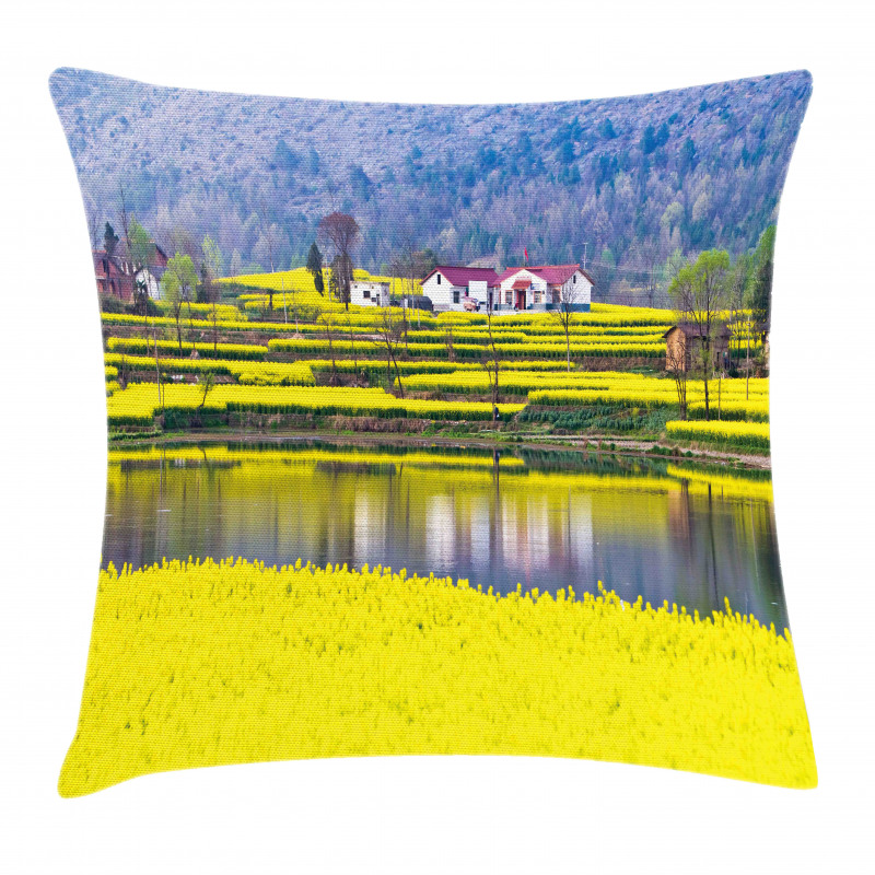 Spring Scenery Pillow Cover