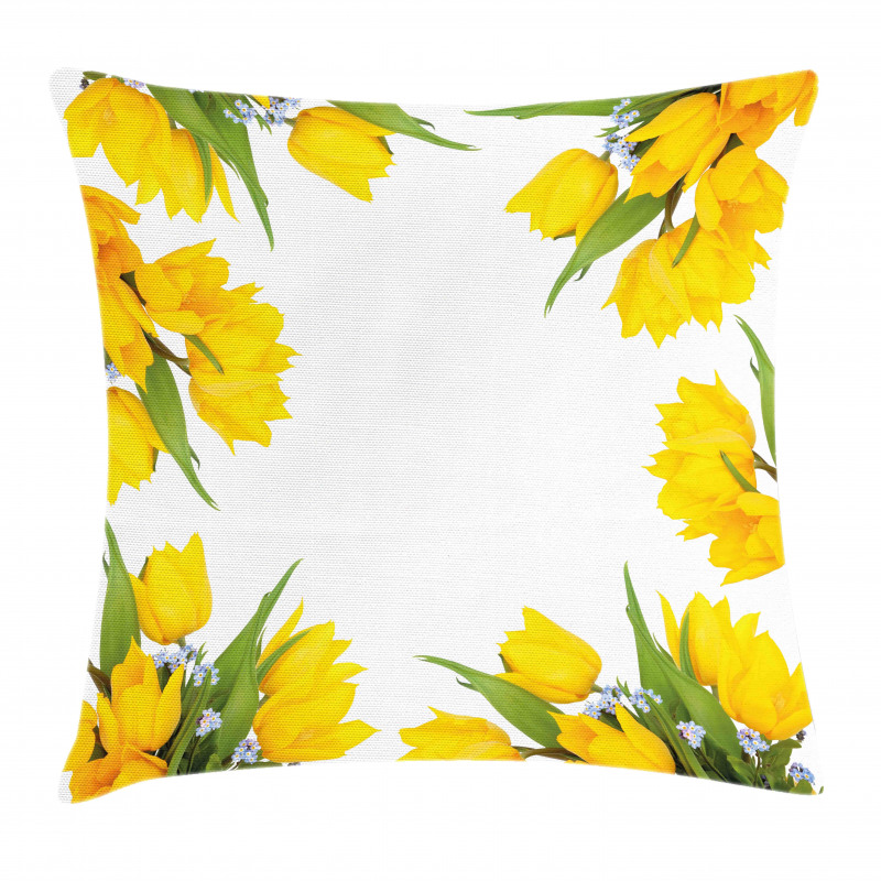 Yellow Tulips Pillow Cover