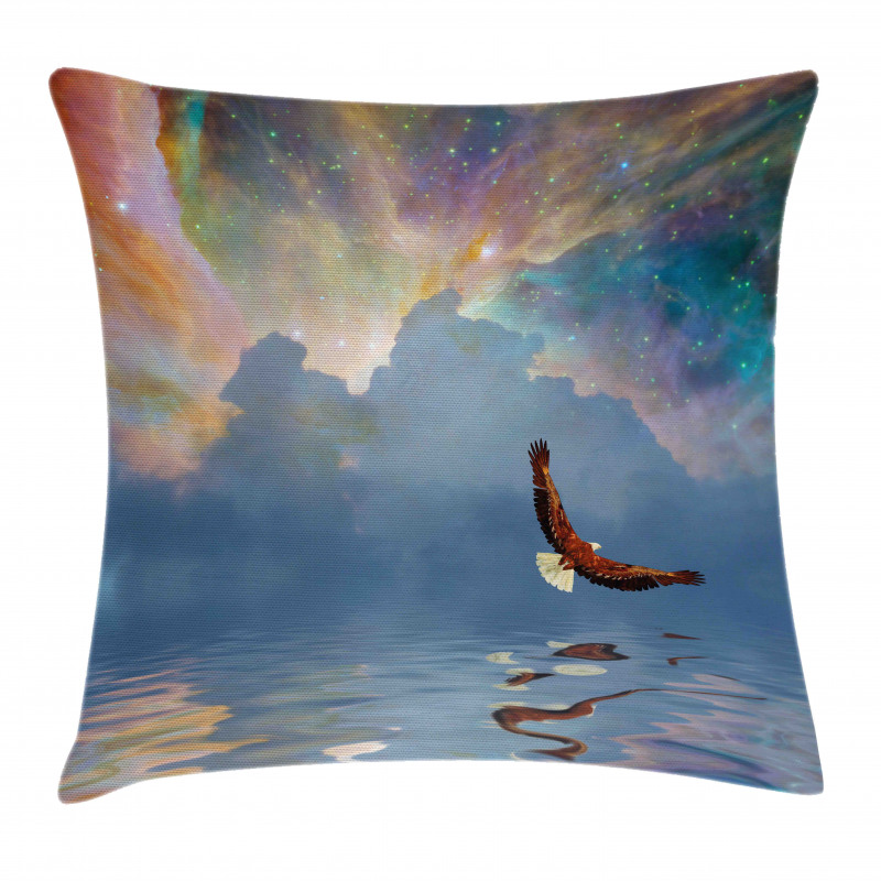 Majestic Huge Bird Flying Pillow Cover