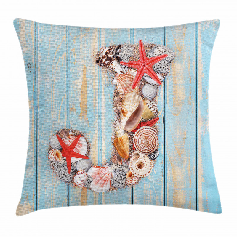 Tropic Rustic Summer J Pillow Cover