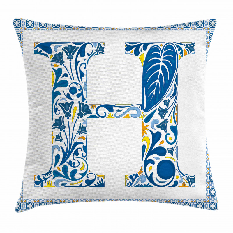 Azulejo Frame Pillow Cover