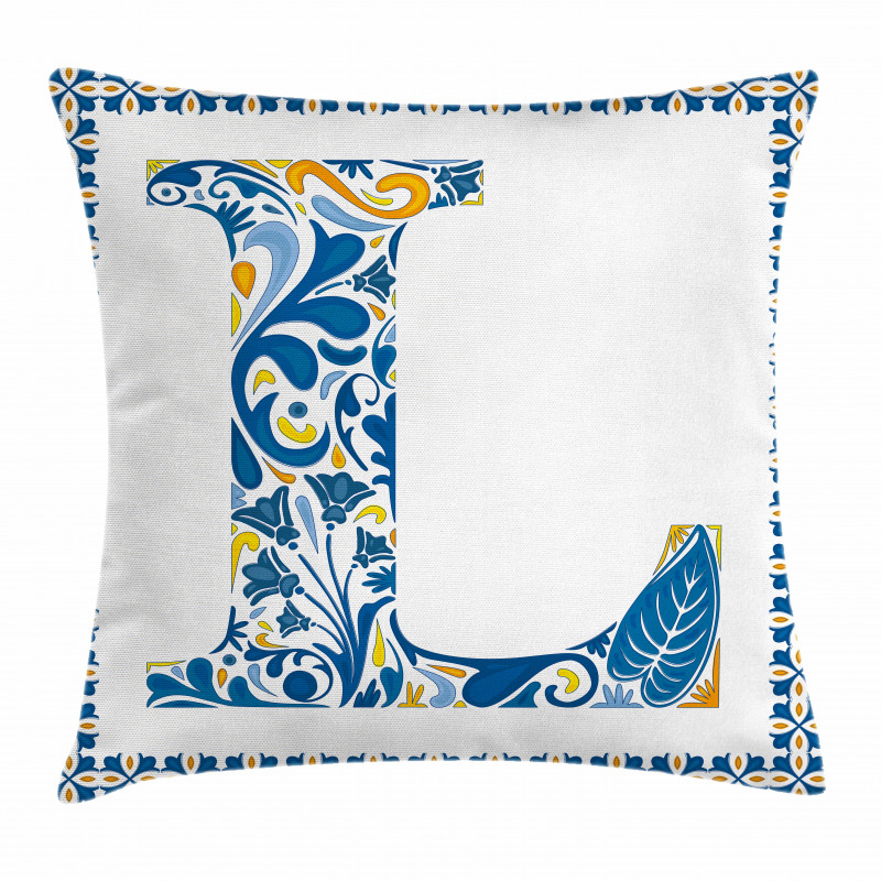 Capital L Traditional Pillow Cover