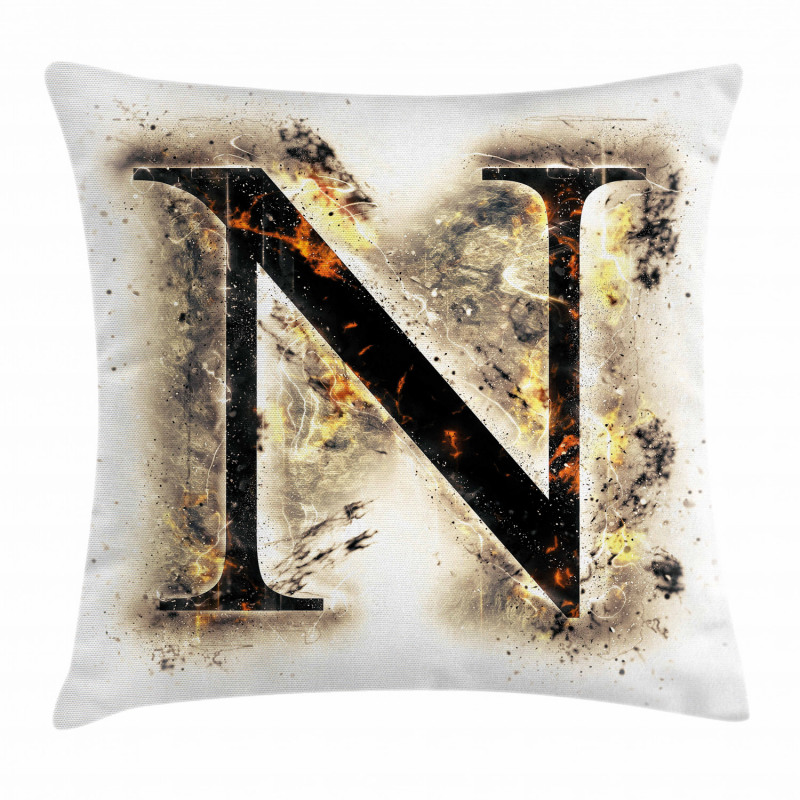 Scorched Capital Blaze Pillow Cover