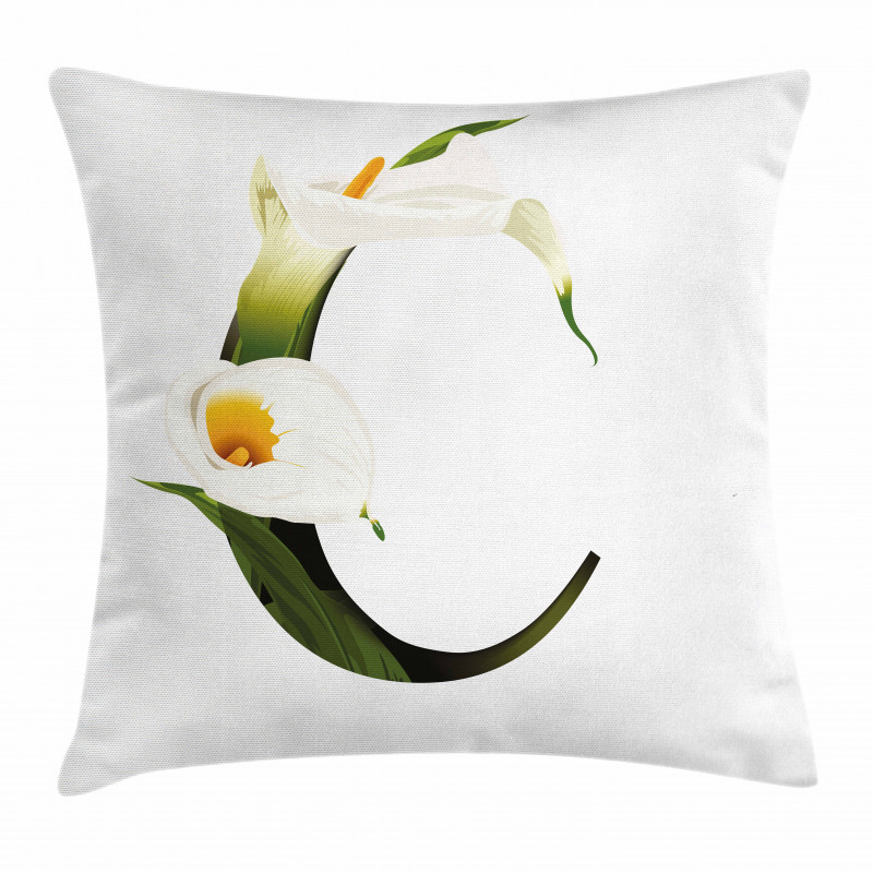 Calla Lilly Flower Pillow Cover