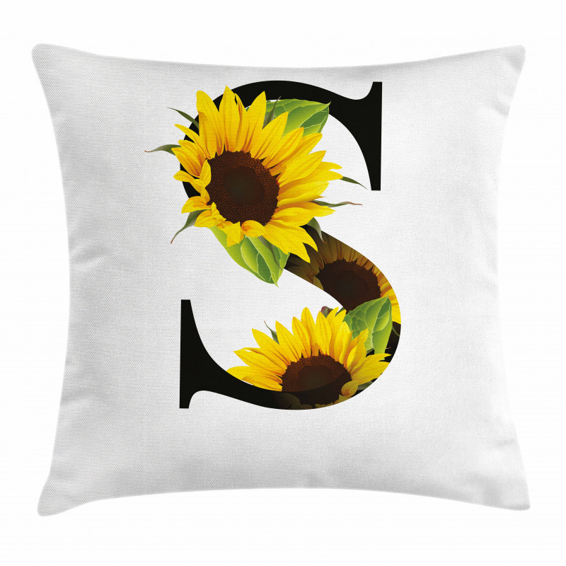 Sunflower Art Design Pillow Cover