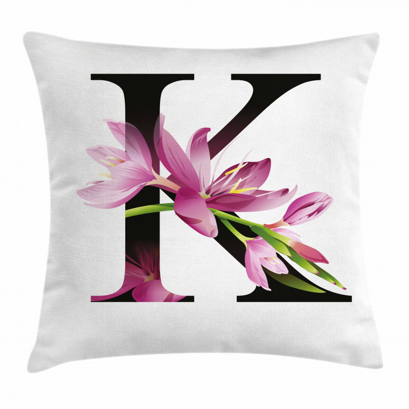 Blooming Kaffir Lily K Pillow Cover