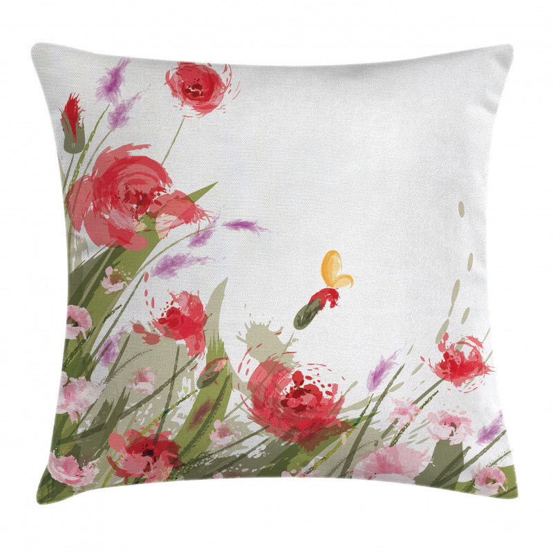 Floral Botany Pillow Cover