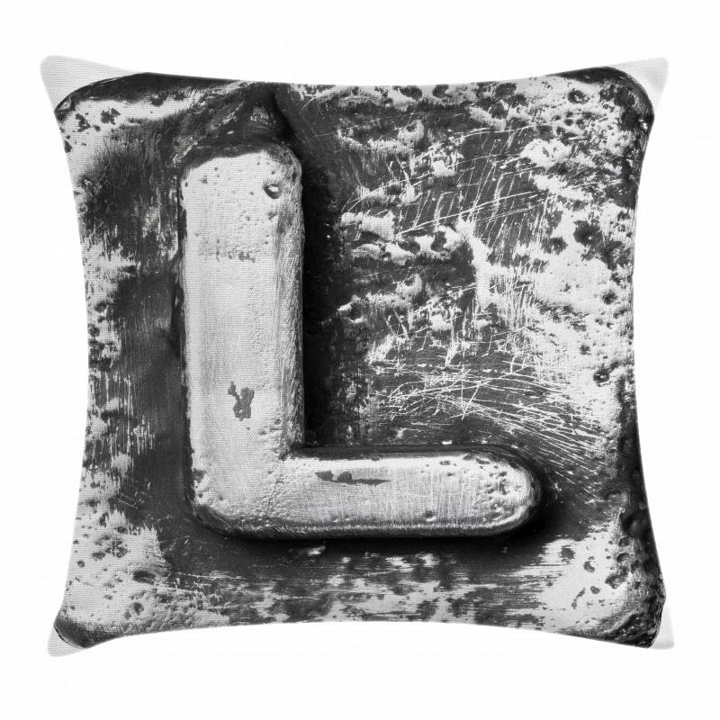 Baroque Word Design L Pillow Cover