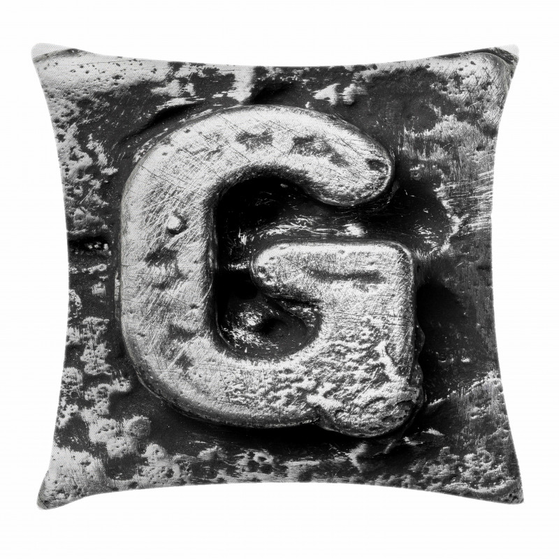 Capital Gothic Effect Pillow Cover