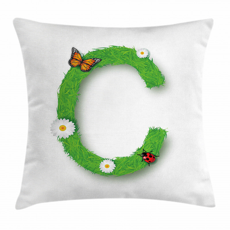 C with Grass Greenland Pillow Cover