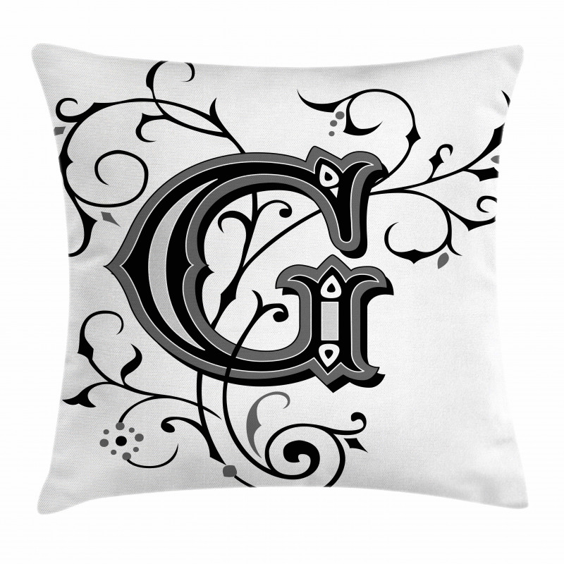 G Font Pillow Cover