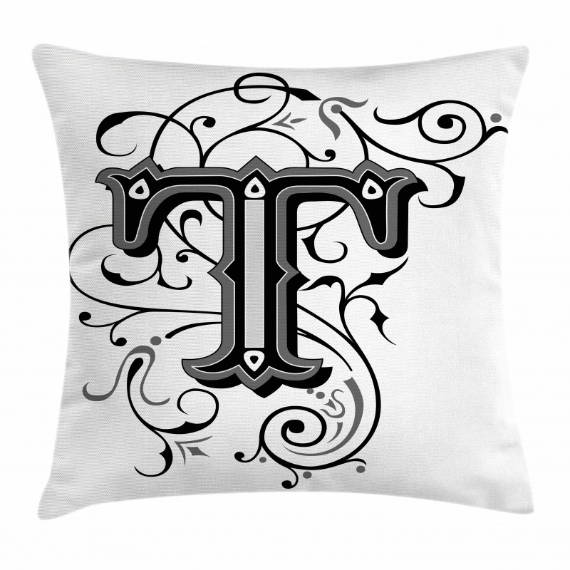 Symmetrical Monochrome Pillow Cover