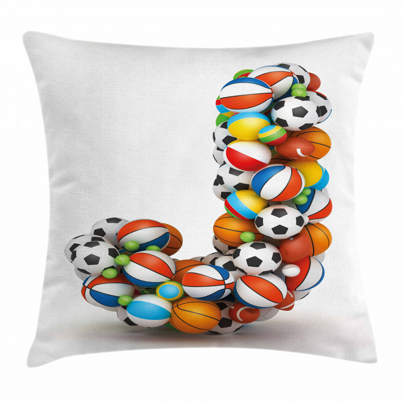 Sporting Theme J Pillow Cover