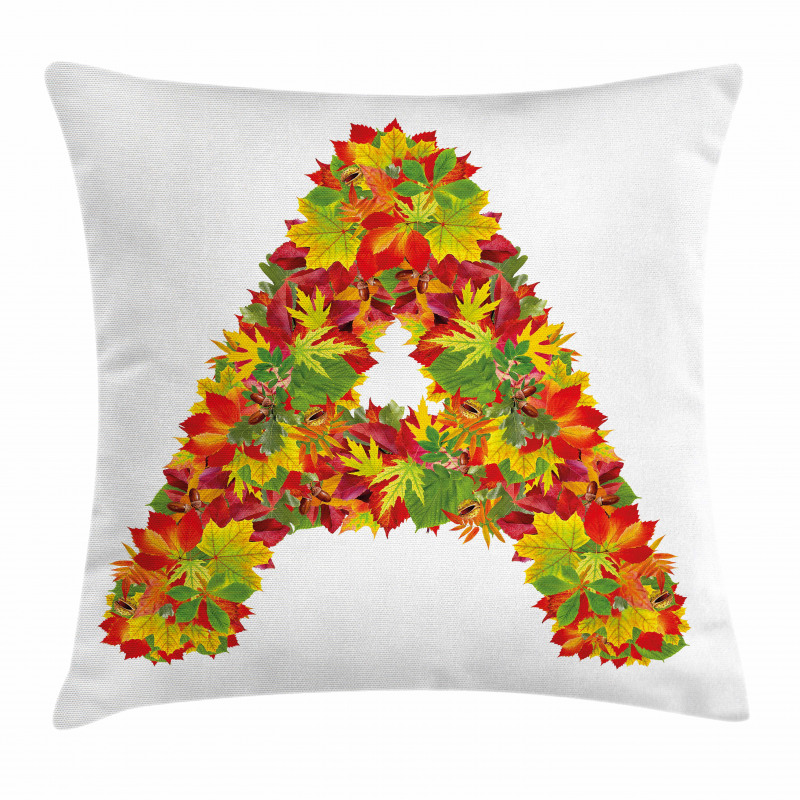 Autumn Themed Capital Pillow Cover