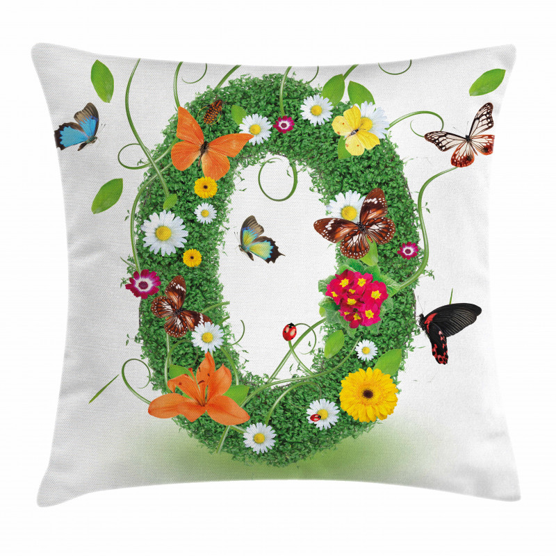 Springtime Butterflies Pillow Cover