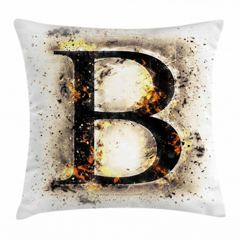 Language in Flames Pillow Cover