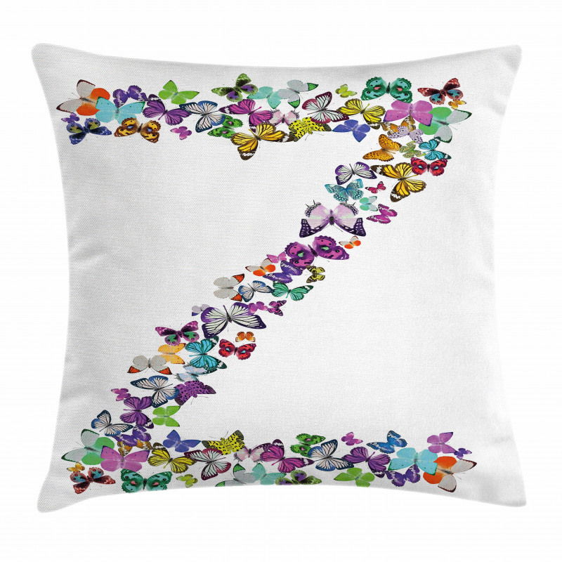 Multicolored Animal Z Pillow Cover