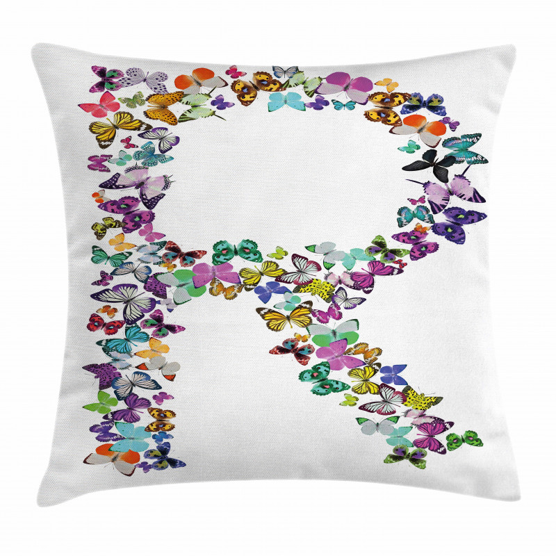 Butterfly Composition Pillow Cover