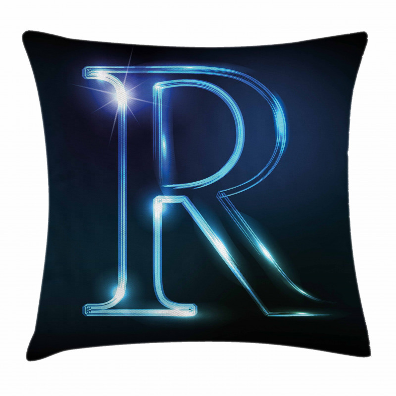 Futuristic Design R Pillow Cover