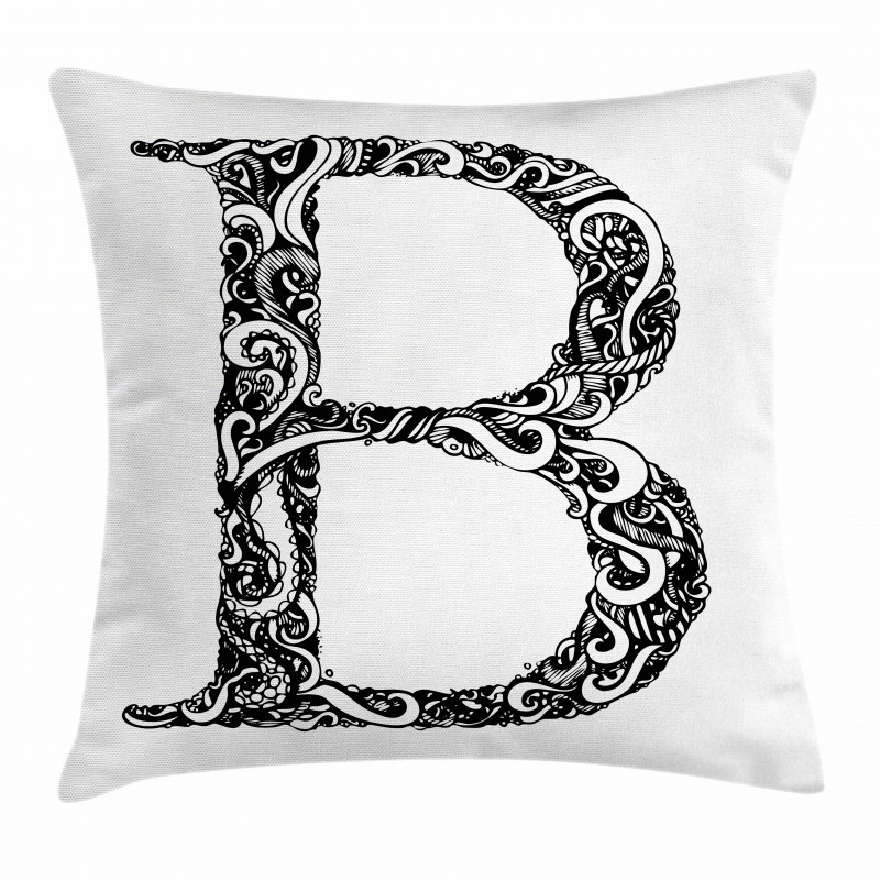 Abstract Swirls Design Pillow Cover