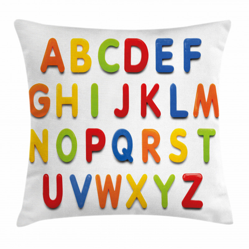 Multicolor Education Pillow Cover