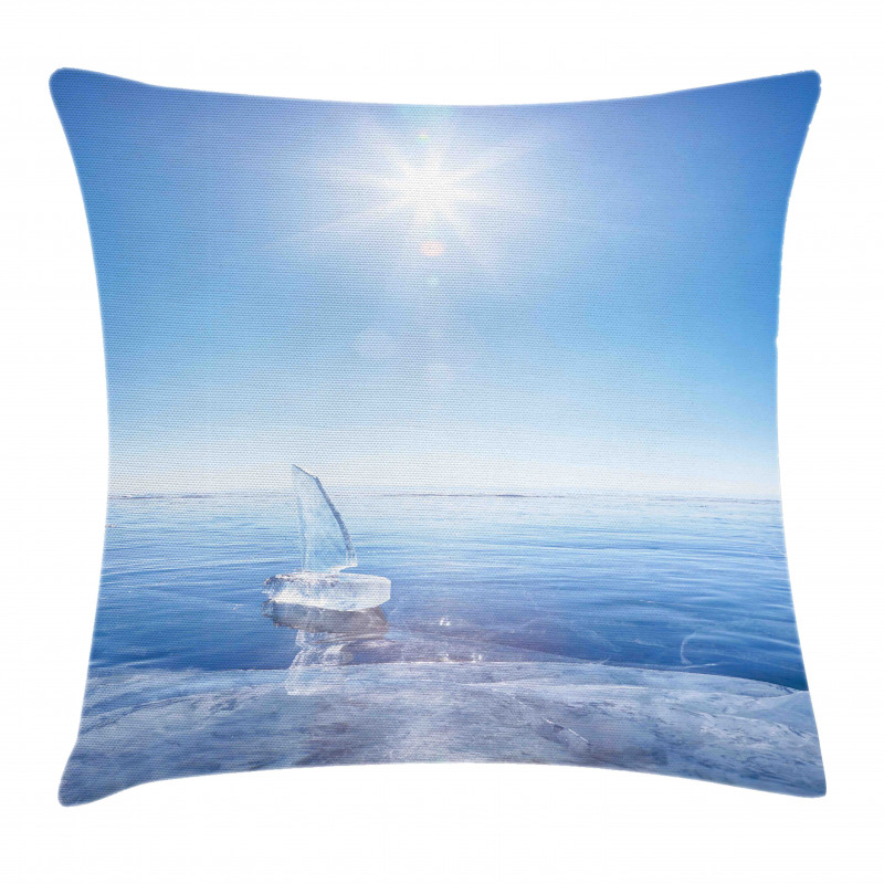 Icy Boat Sunny Weather Pillow Cover