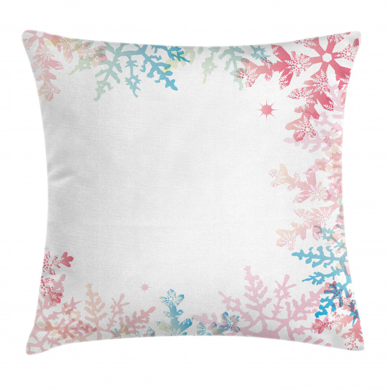 Winter Inspired Pastel Pillow Cover