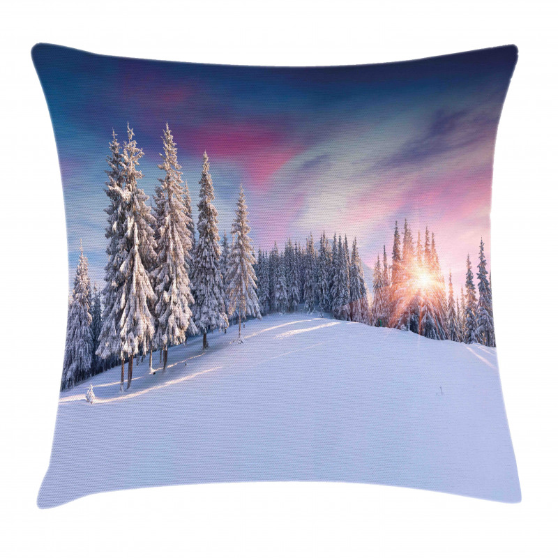 Idyllic Serene Panorama Pillow Cover