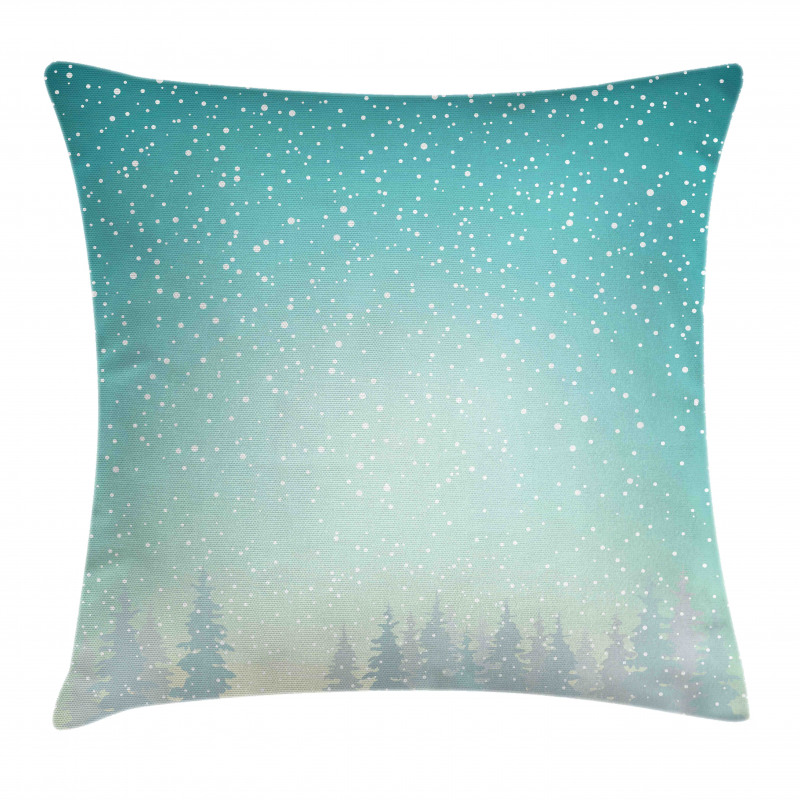 Spruce Forest Snow Woods Pillow Cover