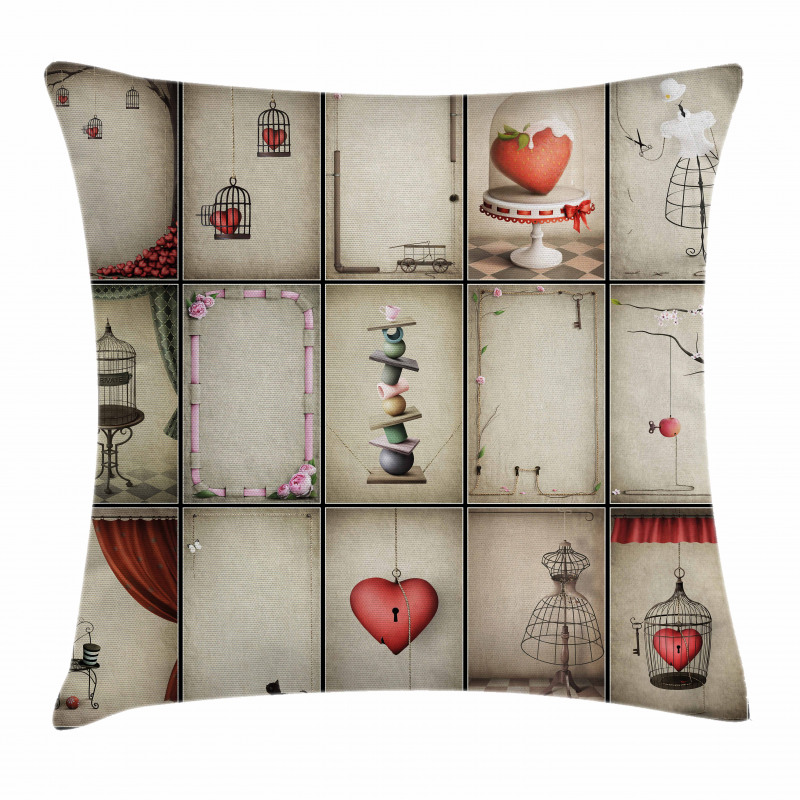 Hearts in Captivity Pillow Cover