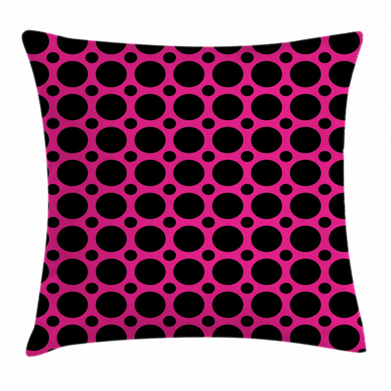 Symmetric Spots Retro Pillow Cover