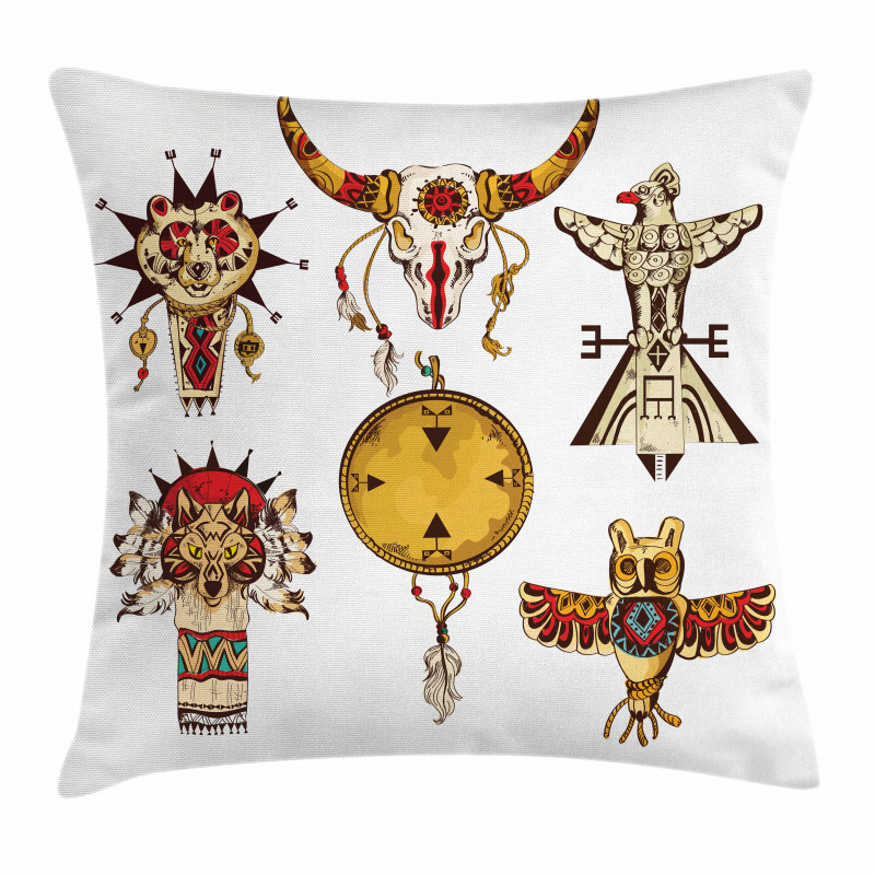 Animal Totems Pillow Cover