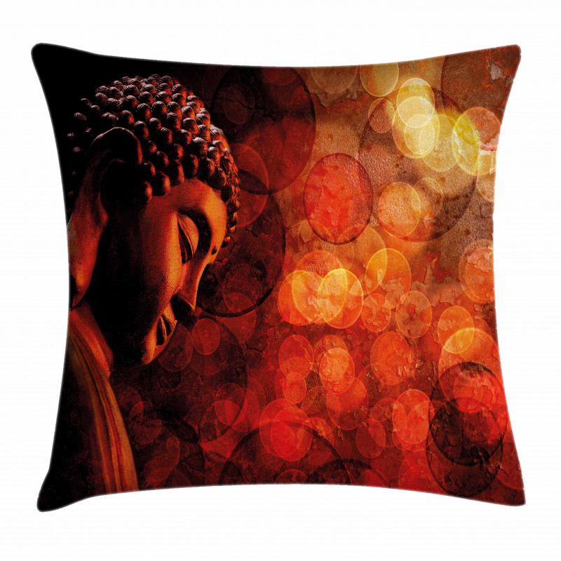 Eastern Ancient Asian Figure Pillow Cover